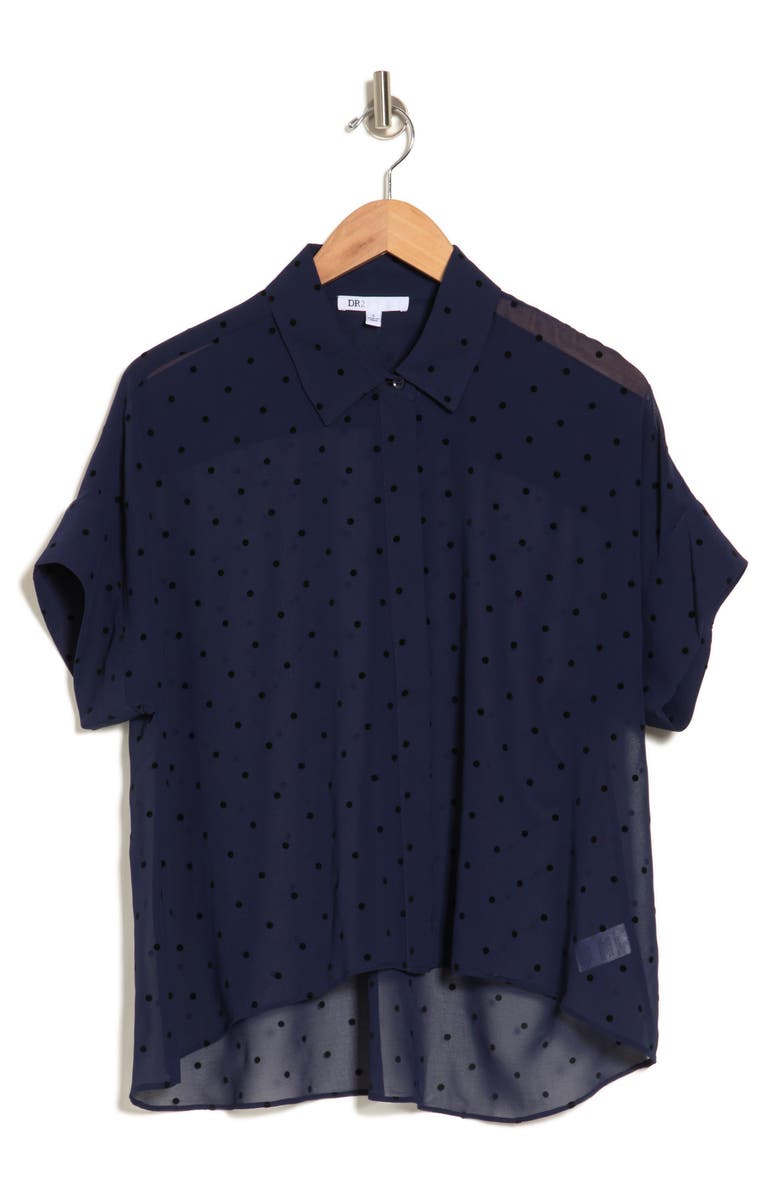 DR2 by Daniel Rainn Polka Dot Button-Up Shirt, Alternate, color, 