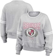 WEAR by Erin Andrews Women's WEAR by Erin Andrews Heather Gray Arizona Cardinals Cropped Pullover Sweatshirt