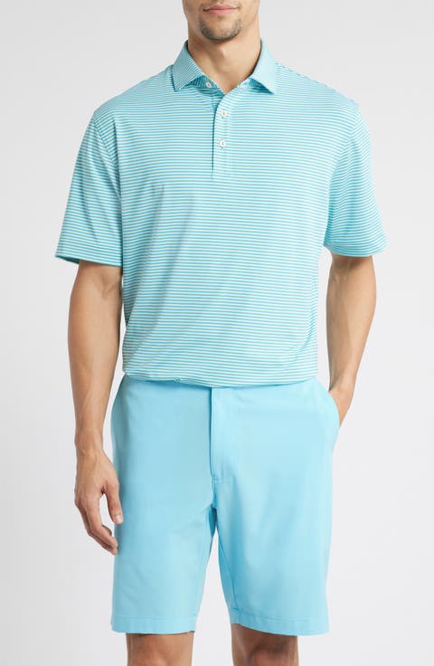 Linden Stripe Performance Jersey Polo