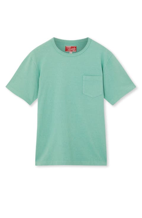 Tubejp Cotton Chest Pocket T-Shirt