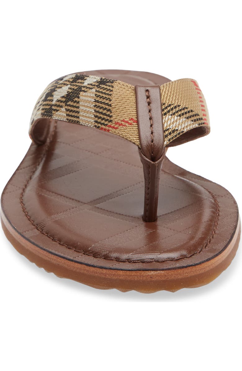 Burberry Pavillion Check Flip Flip, Alternate, color, Sand Ip Check