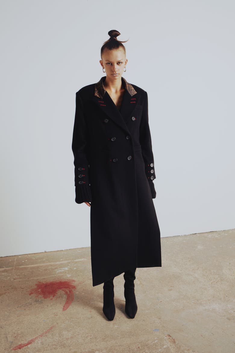 Wool & Cashmere Blend Your *Itch Oversized Long Overcoat, Main, color, BLACK