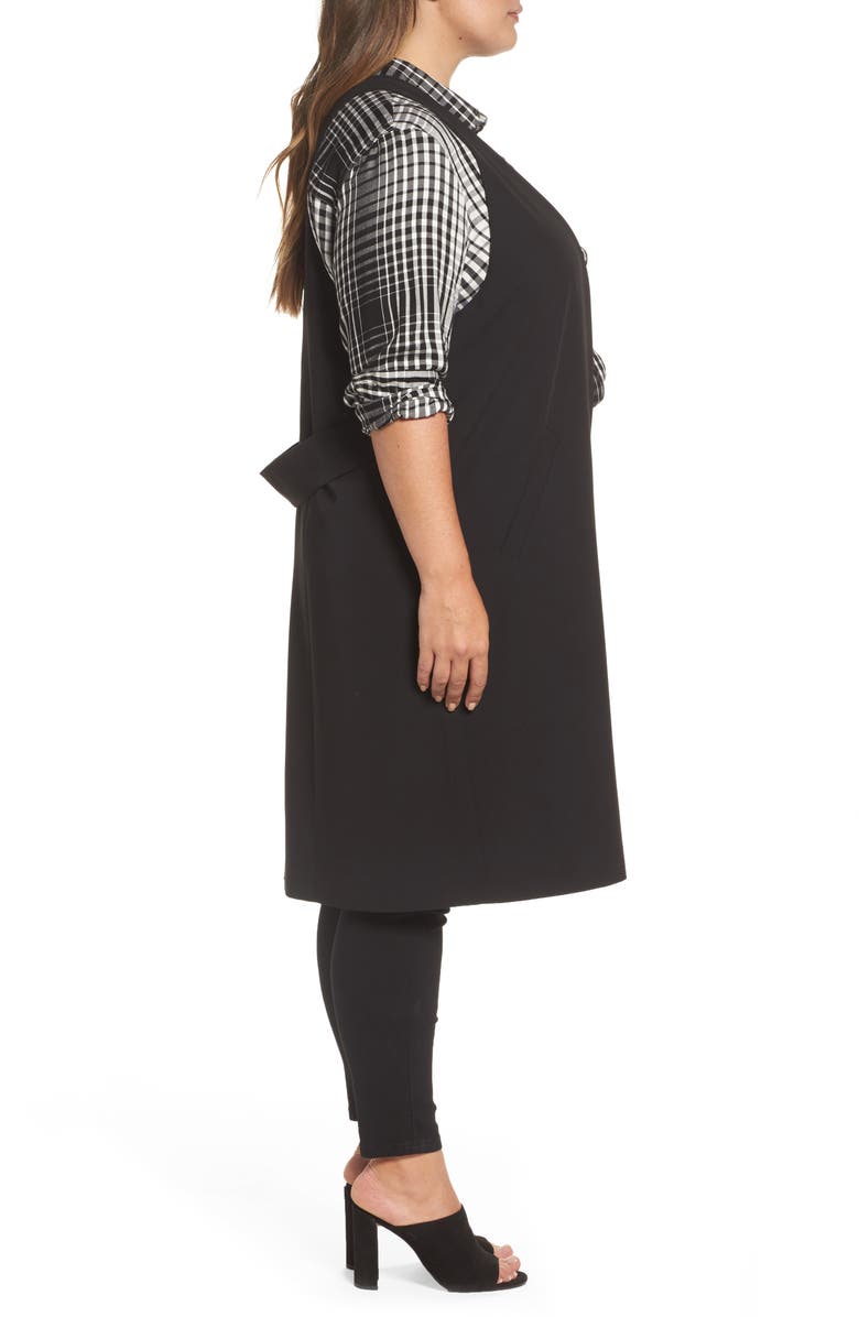 Melissa McCarthy Seven7 Open Front Longline Vest, Alternate, color, 