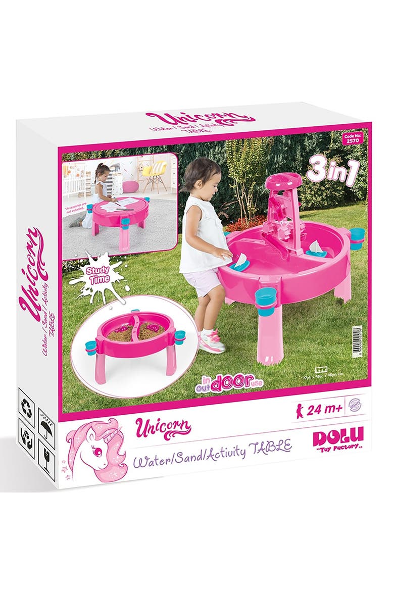 3In1 Water & Sand Activity Table Unicorn, Ages 2+, Alternate, color, Multicolored