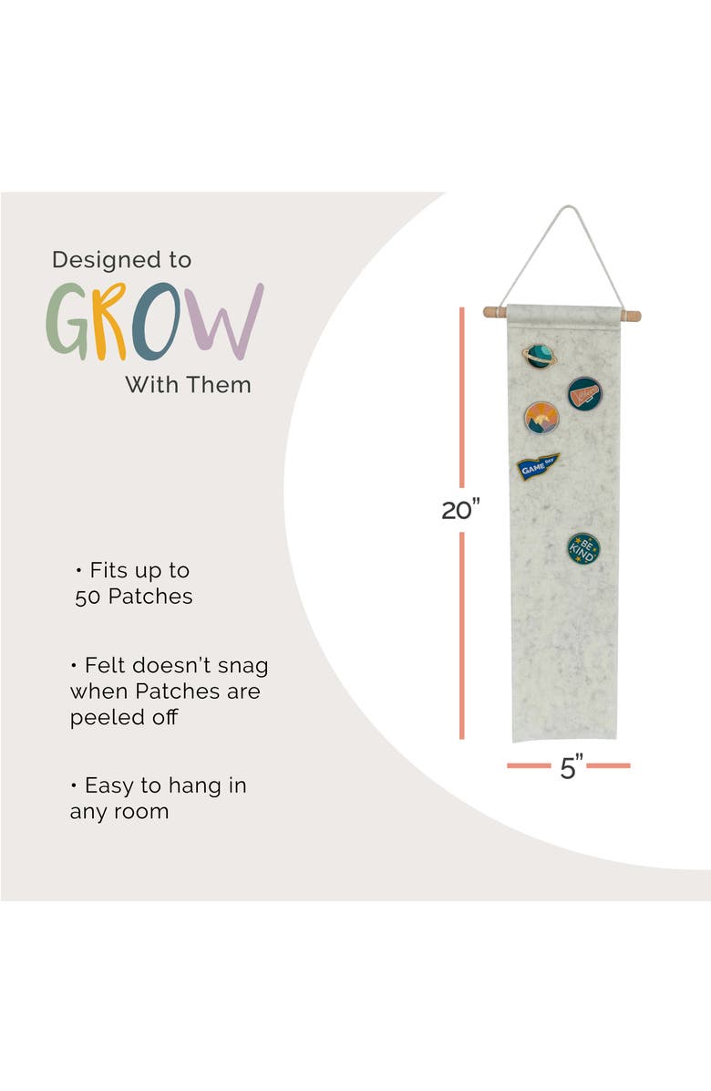 Parker Kids Co. Patch Banner, Alternate, color, White