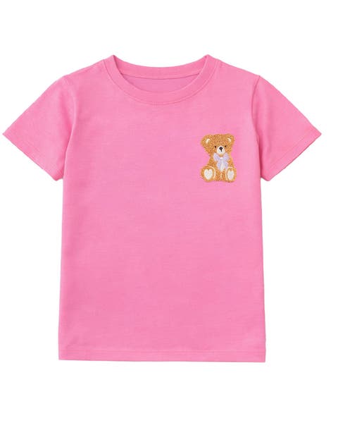 Teddy Embroidery Short Sleeve Tee