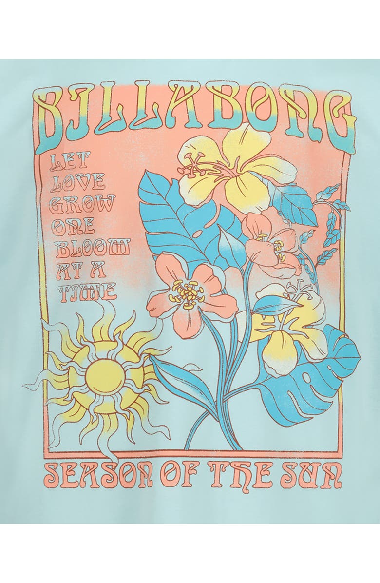 Billabong Kids' Bloom Oversize Graphic T-Shirt, Alternate, color, Mint