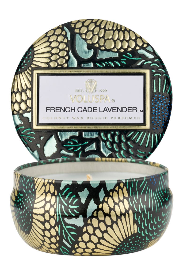 French Cade Lavender Mini Tin Candle, Alternate, color, FRENCH CADE LAVENDER