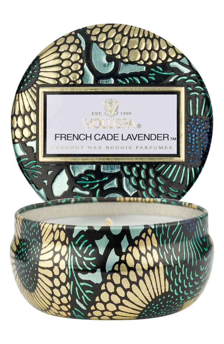 Voluspa French Cade Lavender Mini Tin Candle, Alternate, color, French Cade Lavender