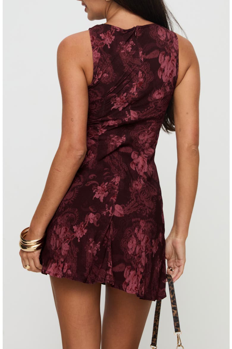 Vivre Sleeveless Minidress, Alternate, color, BURGUNDY