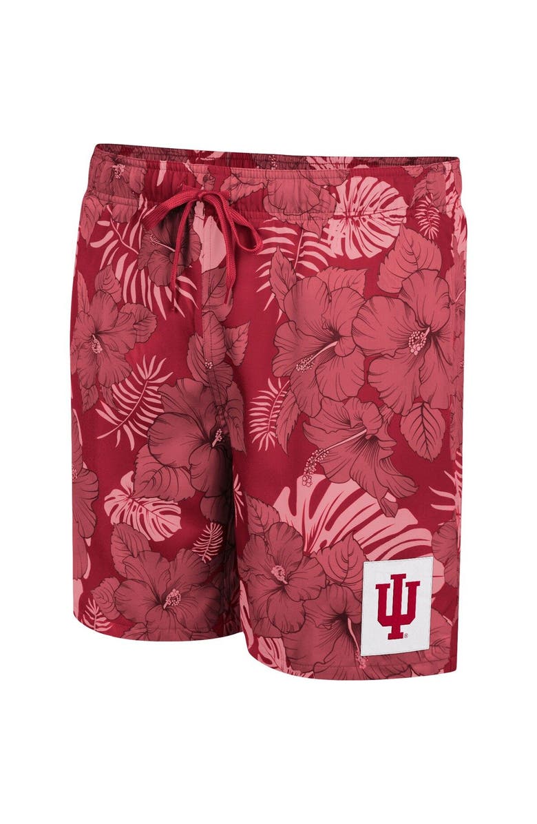 COLOSSEUM Men's Colosseum Crimson Indiana Hoosiers The Dude Swim Shorts, Alternate, color,