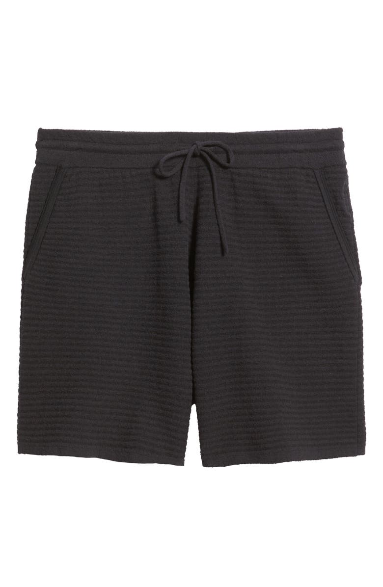 rag & bone Zuma Ottoman Stitch Shorts, Main, color, Black