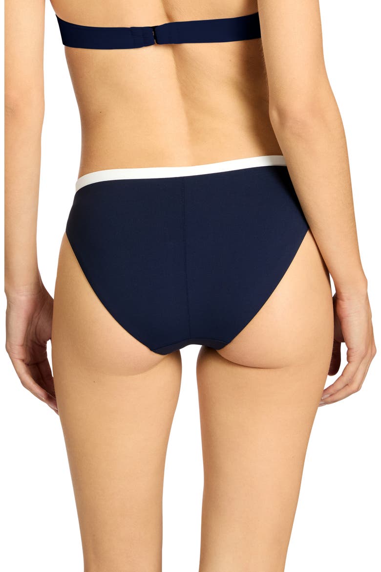 Jacqui Side Tie Bikini Bottoms, Alternate, color, NAVY/ GRASS/ CREAM