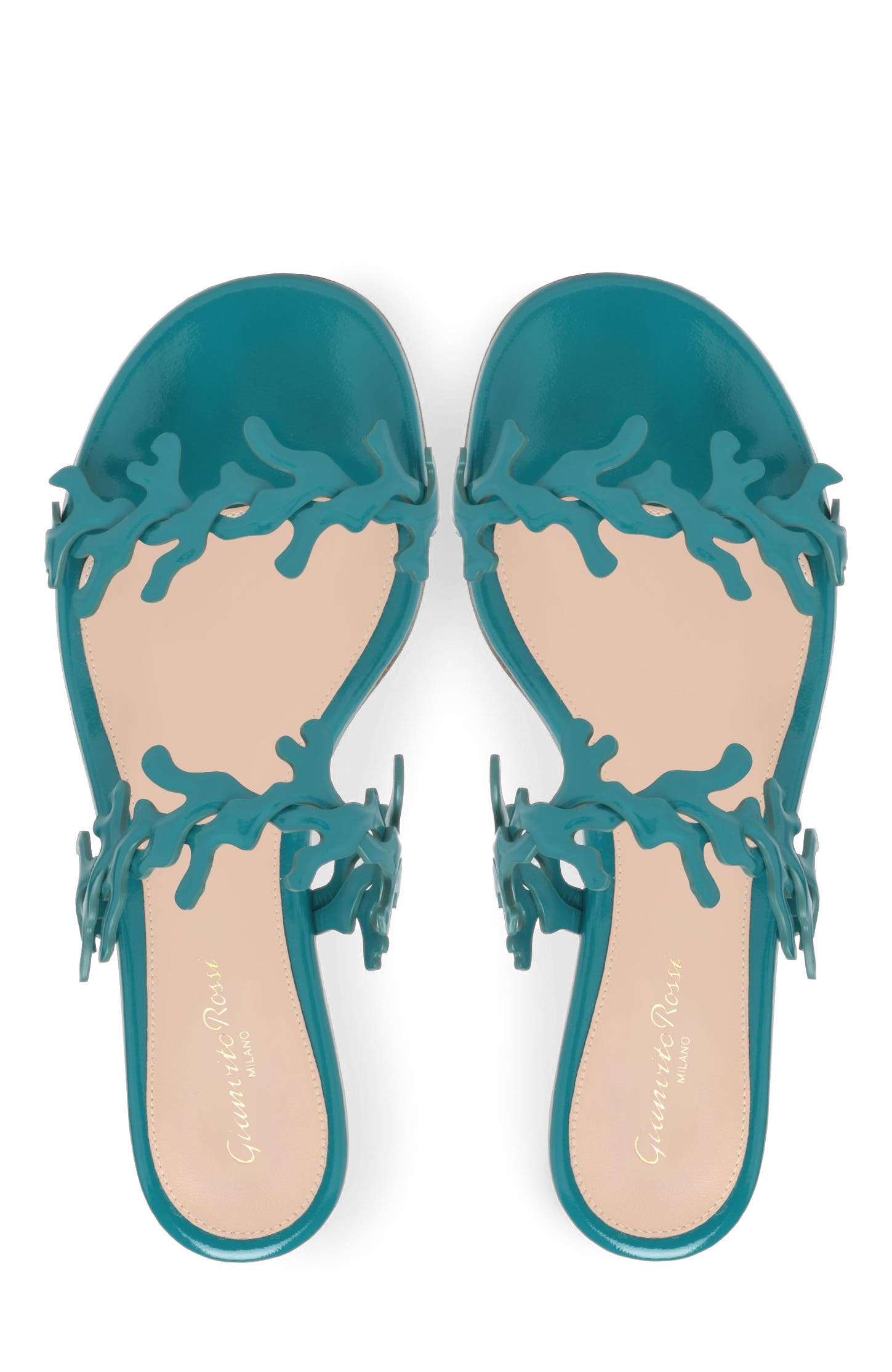 Ocean Mule, Alternate, color, Turquoise Nappa