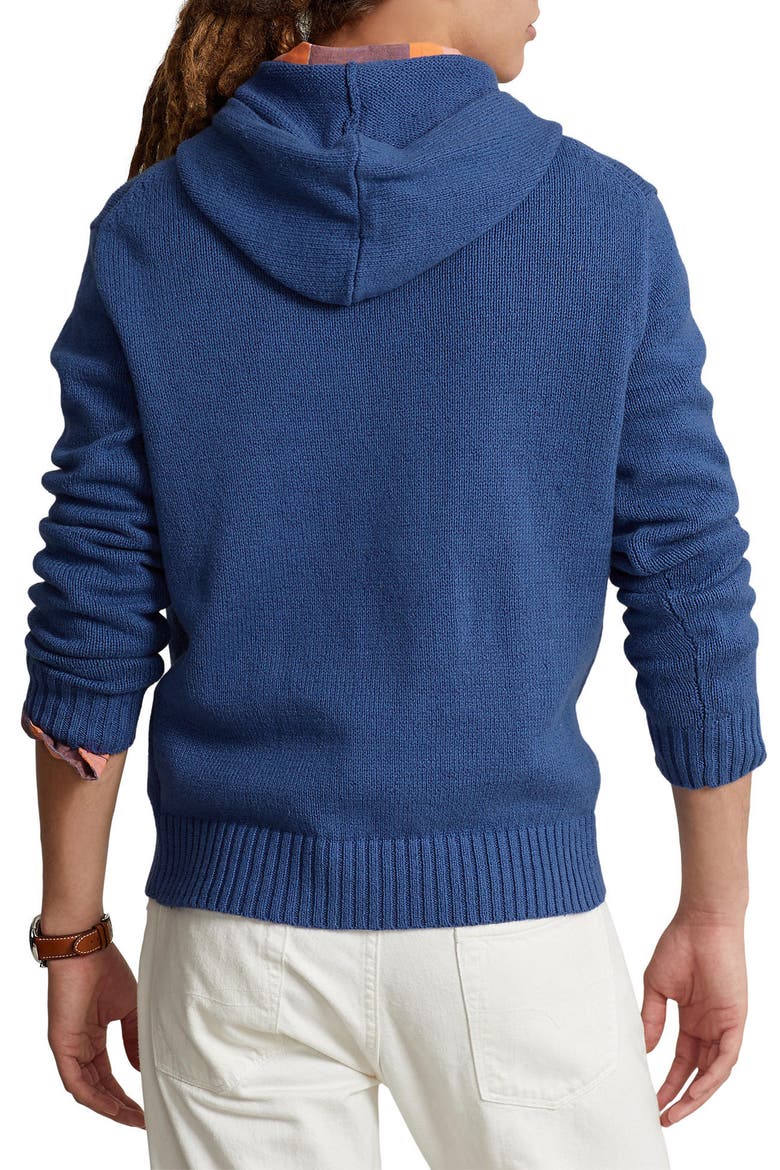 Polo Bear Embroidered Hooded Sweater, Alternate, color, OLD ROYAL