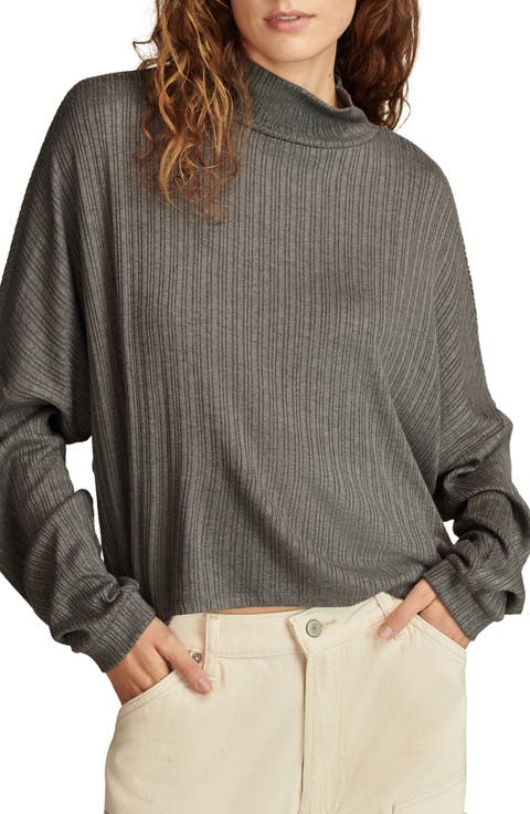Cloud Mock Neck Rib Top
