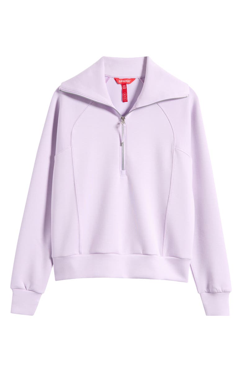 SPANX<sup>®</sup> AirEssentials Half Zip Sweatshirt, Alternate, color, Verbena