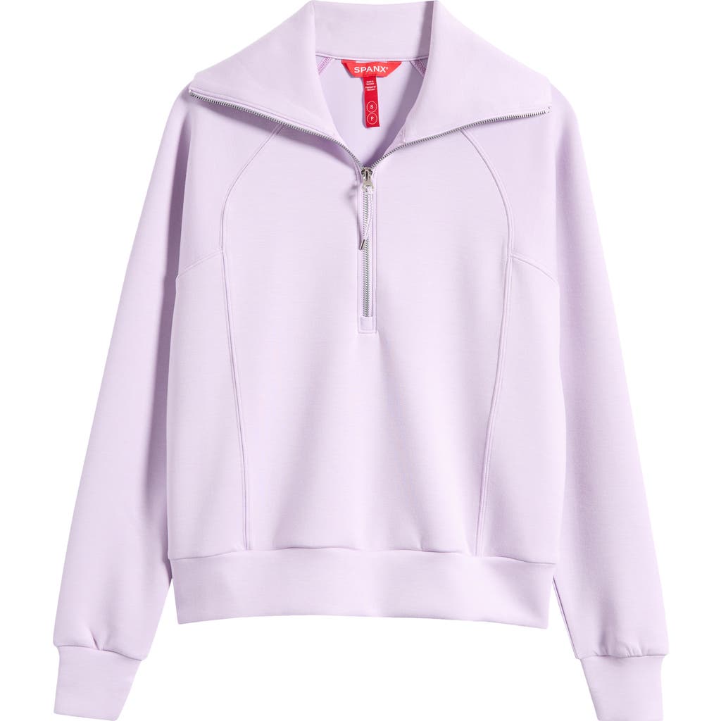 Spanx ® Airessentials Half Zip Sweatshirt In Purple