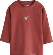 NEXT Kids' Duck Embroidered Cotton T-Shirt
