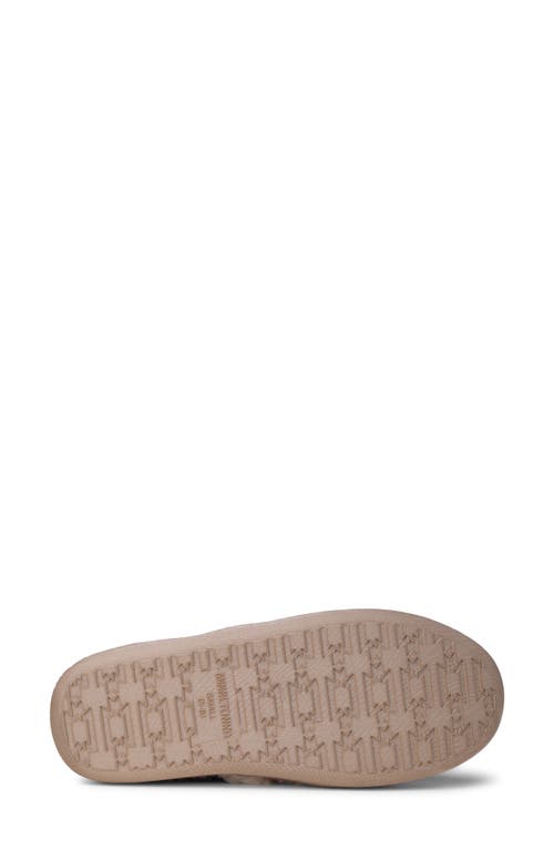 Minnetonka Dina Faux Fur Lined Slipper In Animal Print