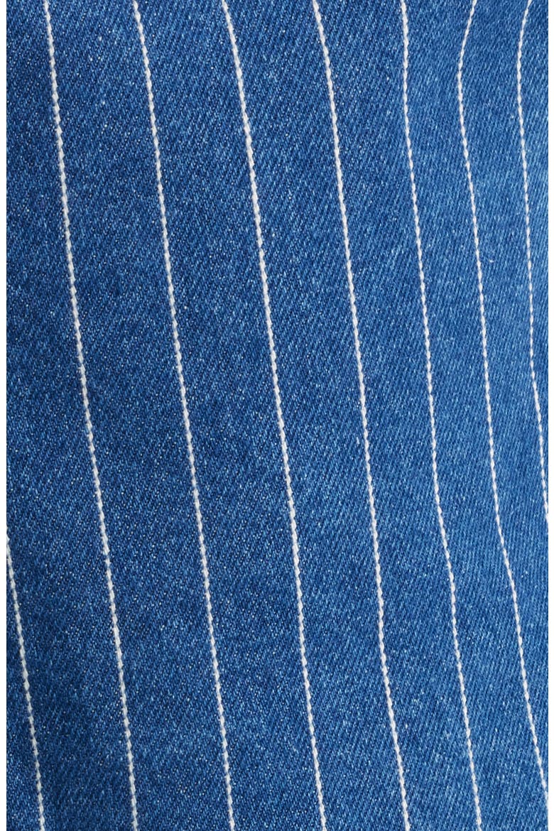 Monah Pinstripe Denim Minidress, Alternate, color, BLUE