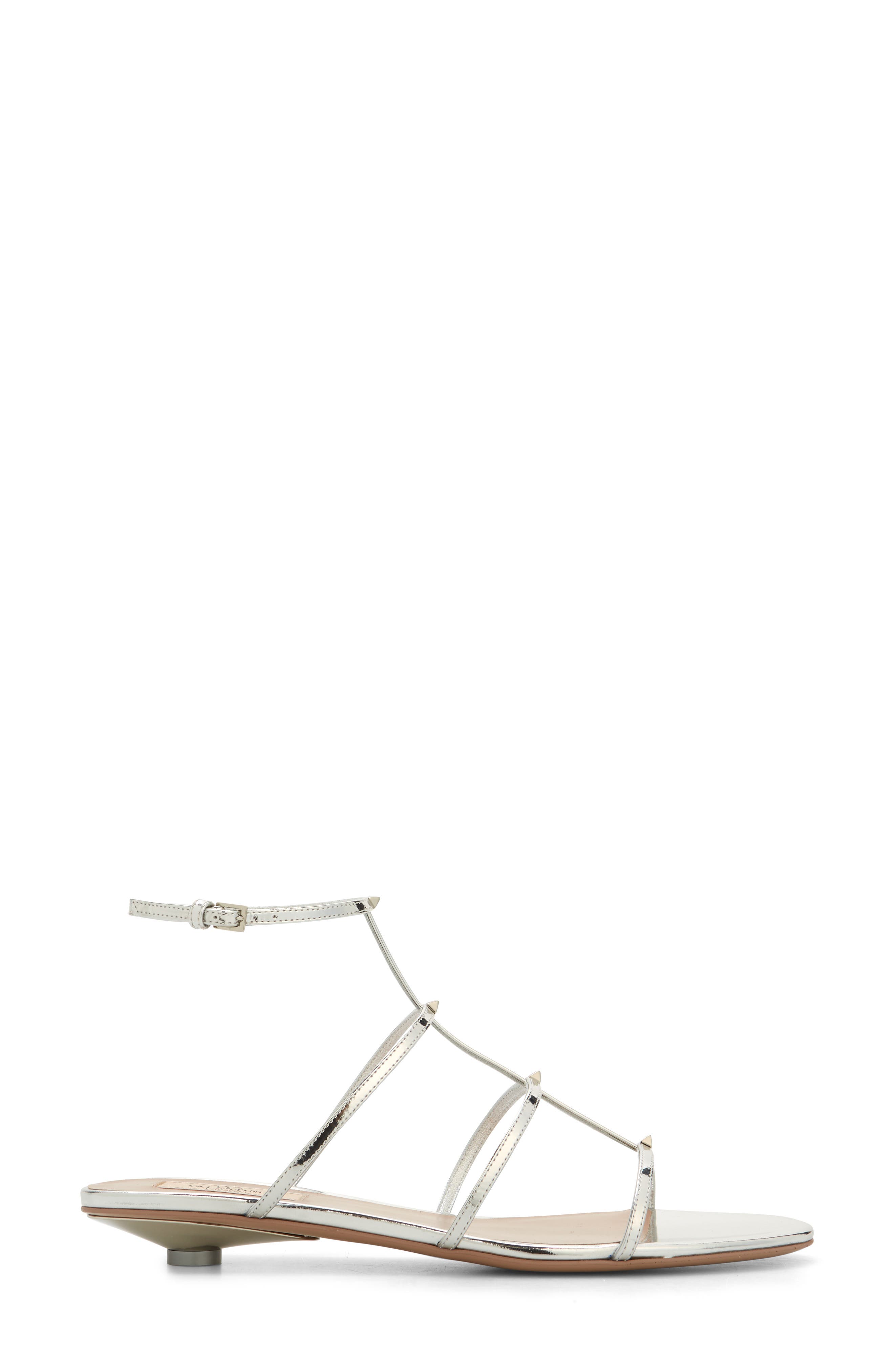 Valentino Garavani Rockstud Wispy T-Strap Sandal, Alternate, color, 