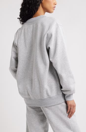 Oversize V-Neck Sweatshirt