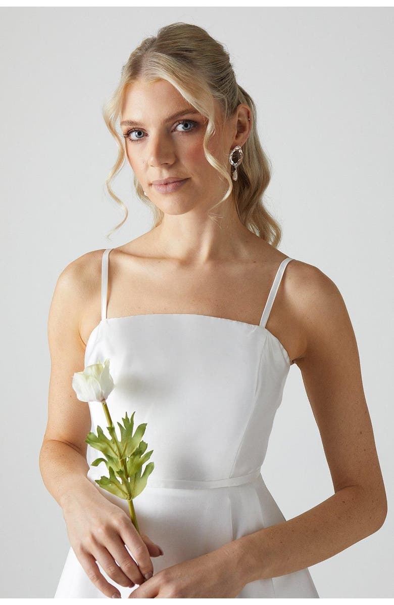 Coast Bandeau Mini Wedding Dress, Alternate, color, Ivory