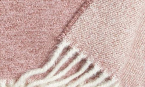 Nordstrom Plaid Fringe Throw Blanket