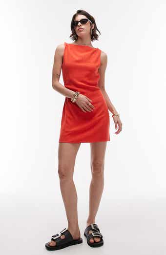 Topshop Twist Shoulder Minidress