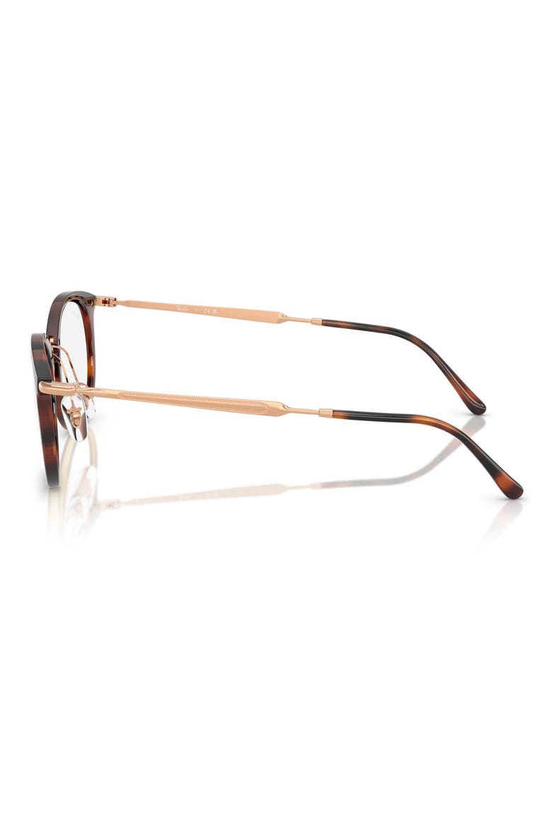 53mm Oval Optical Glasses, Alternate, color, STRIPED HAVANA