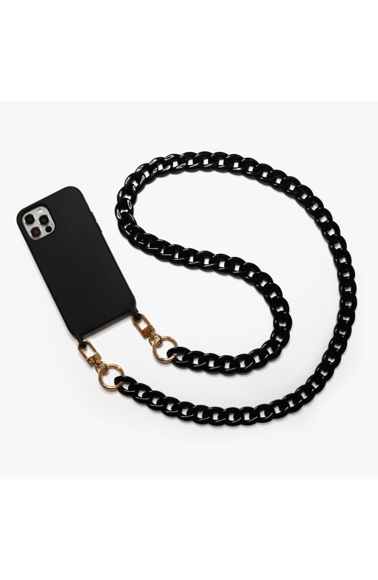 Cordée Cases Curby Phone Chain, Alternate, color, Black