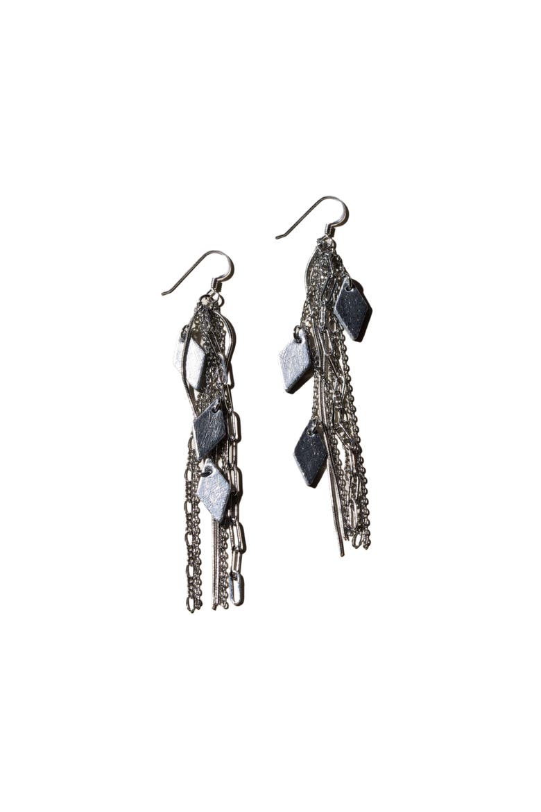 Vintage Jolene Earrings, Main, color, Vintage Silver