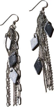 Nickel & Suede Vintage Jolene Earrings