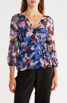 Derek Lam 10 Crosby Michele Faux Wrap Top