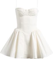 samaria corset fit & flare dress house of cb Clothing : Midi Dresses : 'Samaria' Baby Pink Corset Sundress