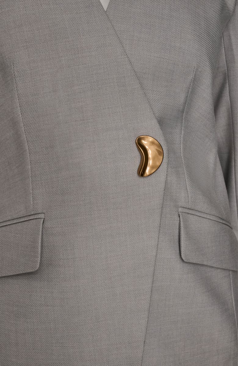 Donna Karan New York Collarless Blazer, Alternate, color, Vapor Multi