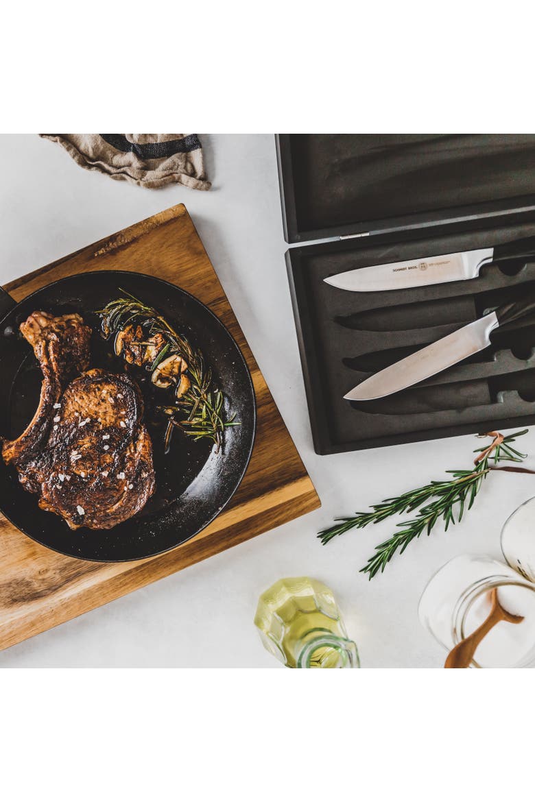 Heritage 4-Piece Steak Set, Alternate, color, Black