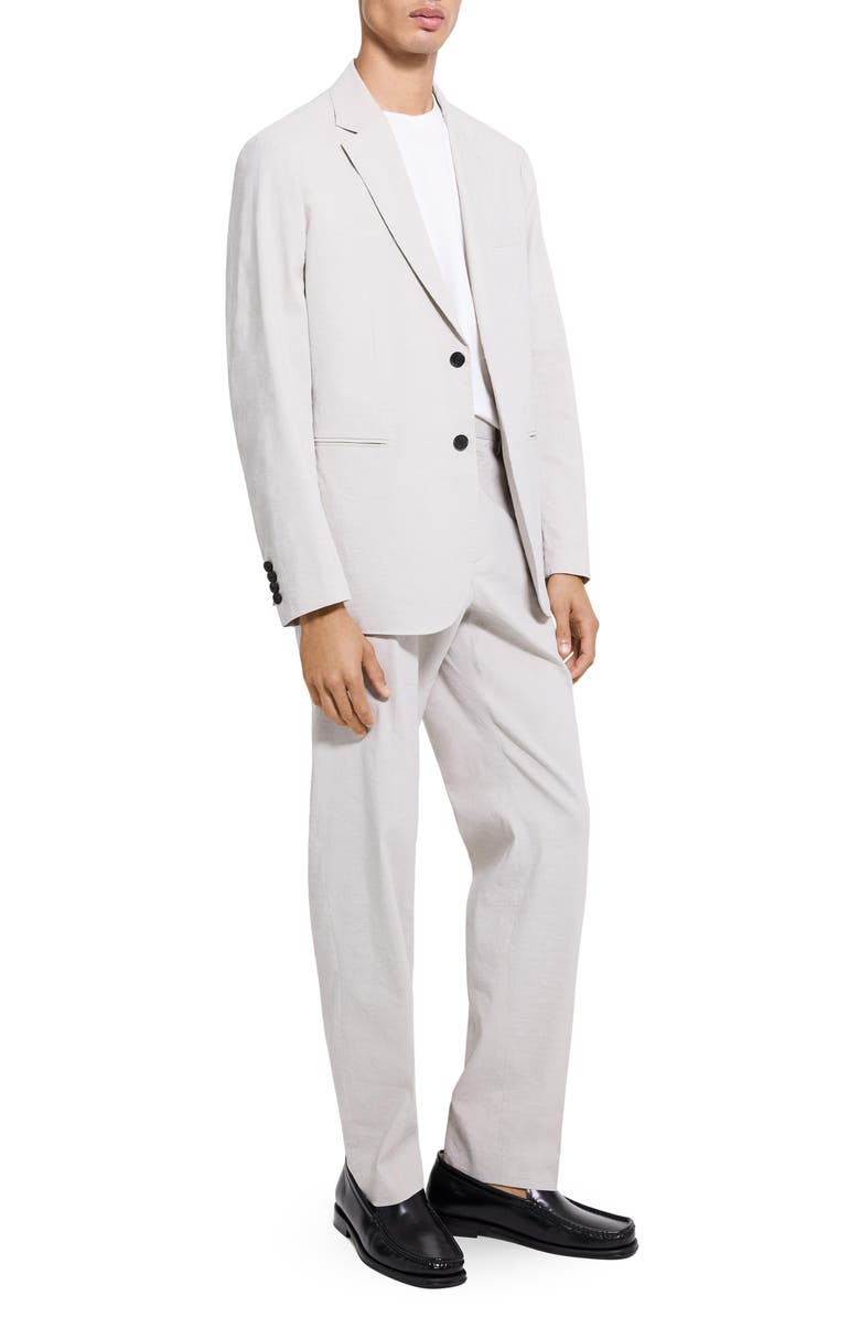 Theory Standard Linen Blend Suit Jacket, Alternate, color, Silver Cloud