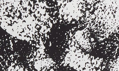 Dries Van Noten Davion Abstract Floral Long Sleeve Midi Dress In Black