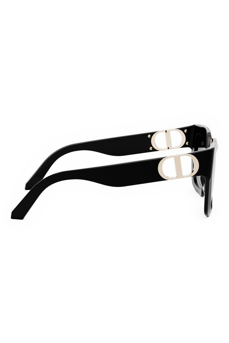 30Montaigne S8U 54mm Square Sunglasses, Alternate, color, SHINY BLACK / GRADIENT SMOKE