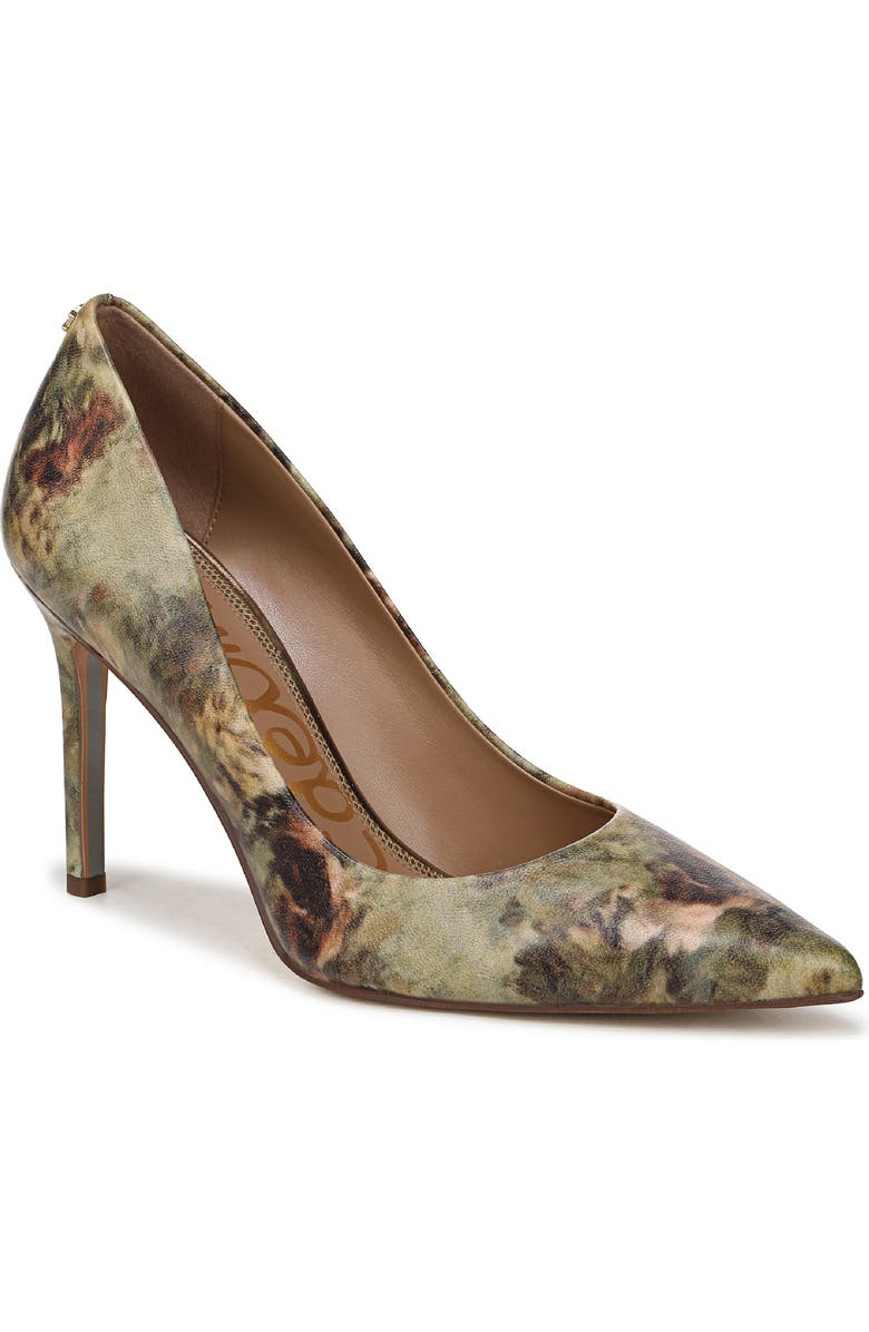 Sam Edelman Hazel Pointed Toe Pump, Main, color, Sage Multi