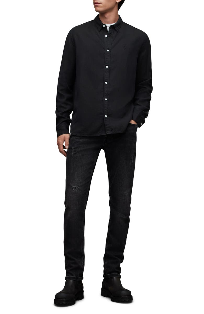 AllSaints Laguna Relaxed Fit Long Sleeve Button-Up Shirt, Alternate, color,