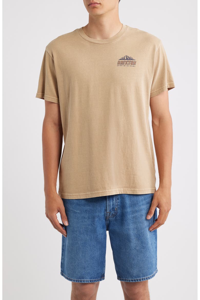 Madden Short-Sleeved T-Shirt, Main, color, TIMELESS TAUPE WORN WASH