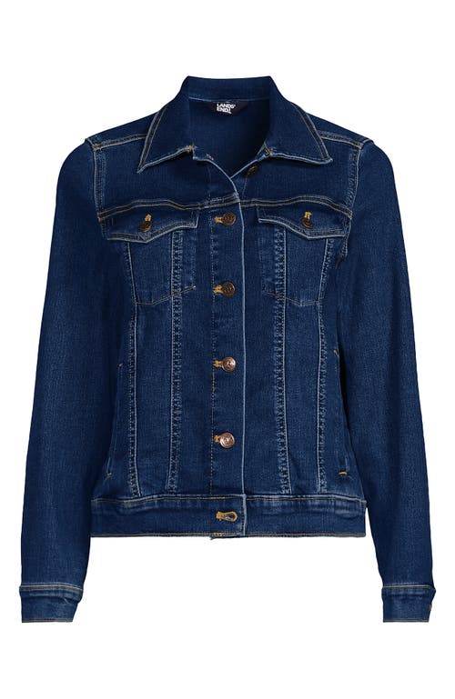 LANDS' END LANDS' END PLUS SIZE DENIM TRUCKER JACKET