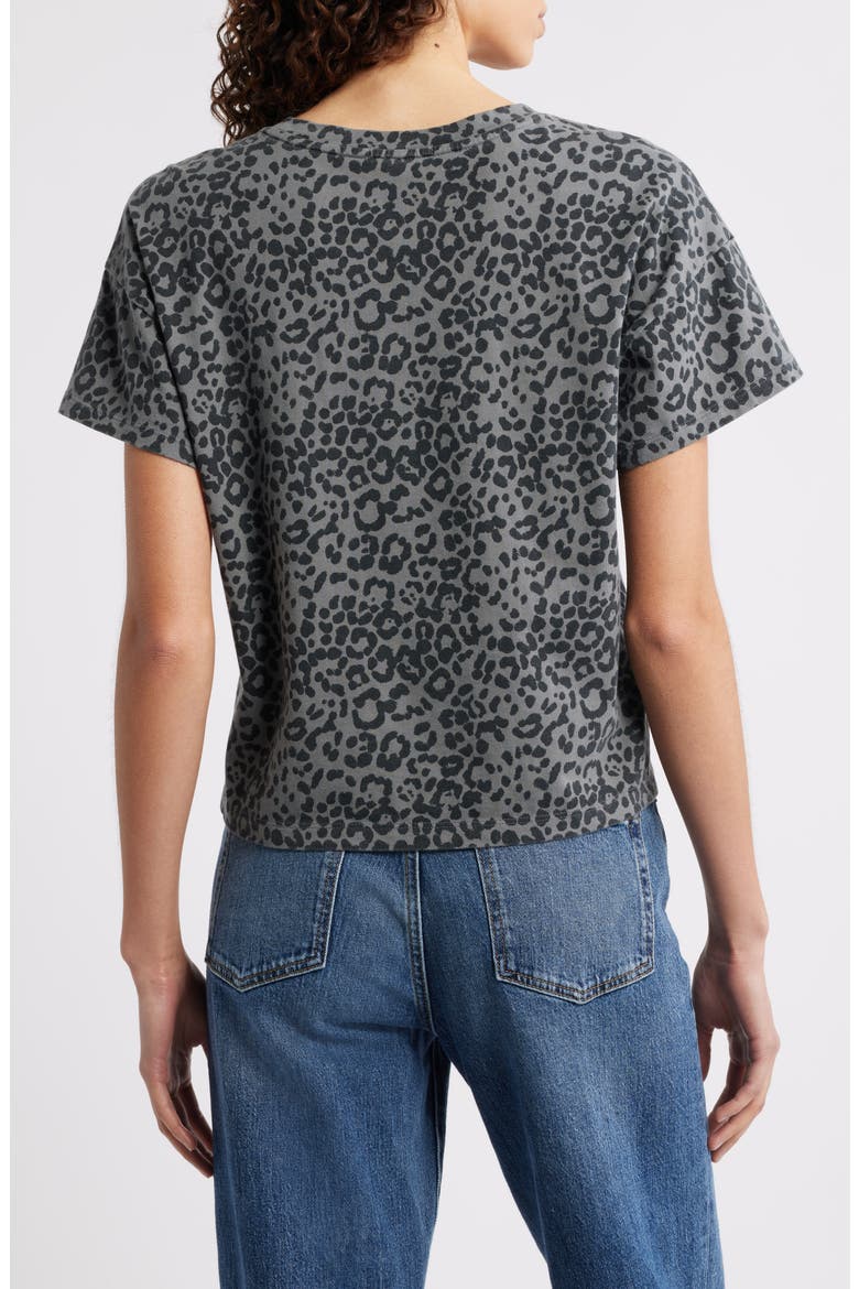 Kelly Leopard Print Cotton Boxy T-Shirt, Alternate, color, WASHED BLACK