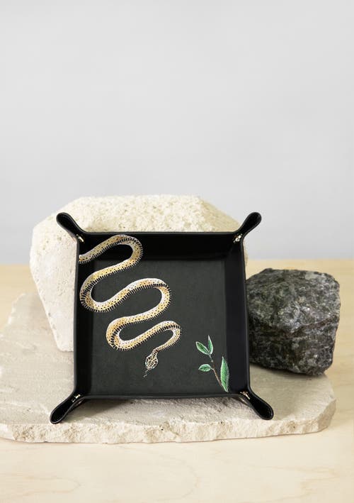 Alepel Serpent Leather Tray In Serpent