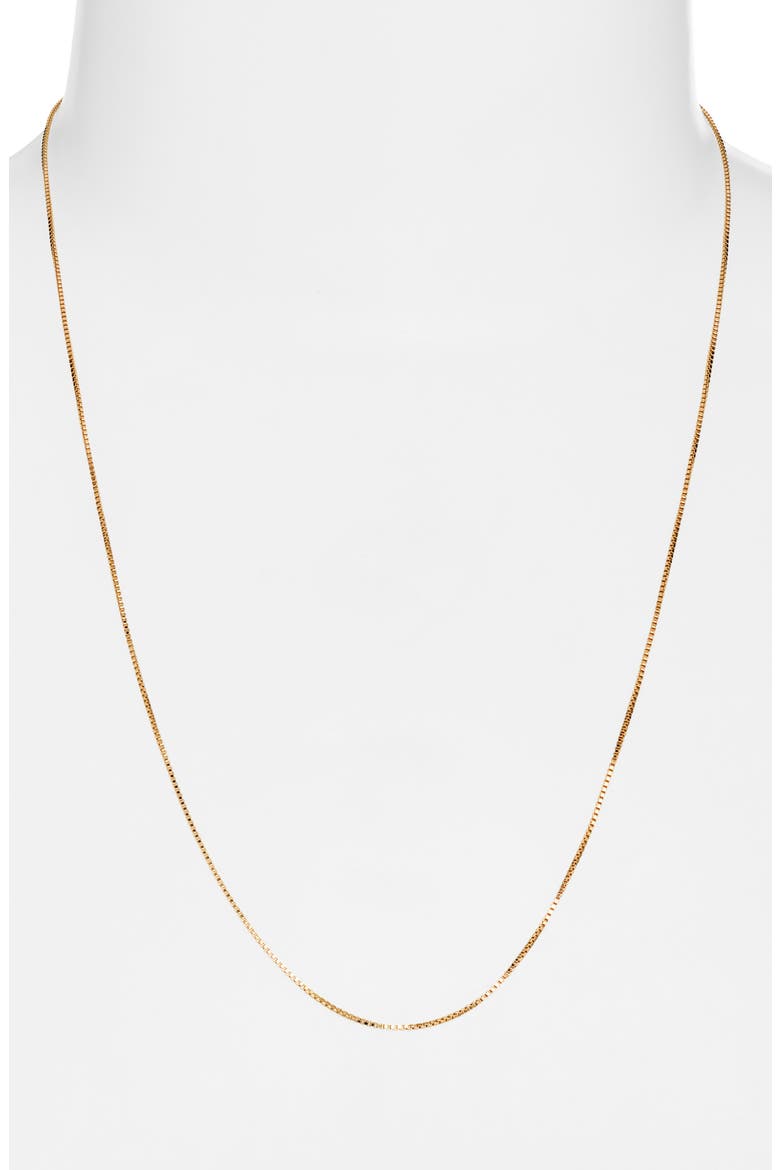 Box Chain Necklace, Alternate, color, GOLD FILL
