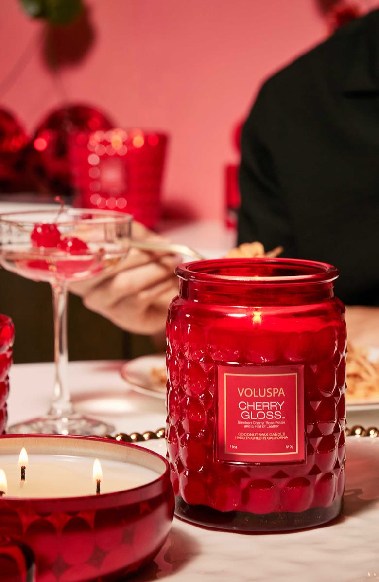 Voluspa Cherry Gloss Large Jar Candle, Alternate, color, Cherry Gloss