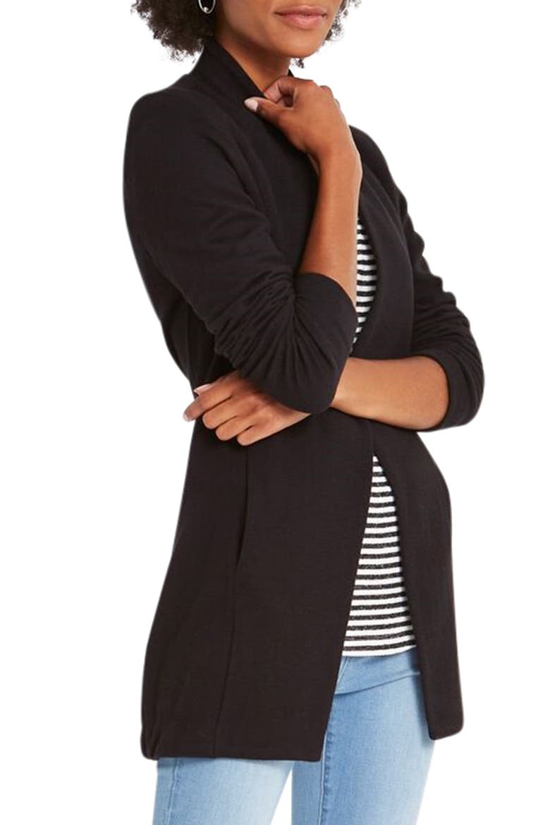 Grace Knit Jacket, Alternate, color, BLACK ONYX